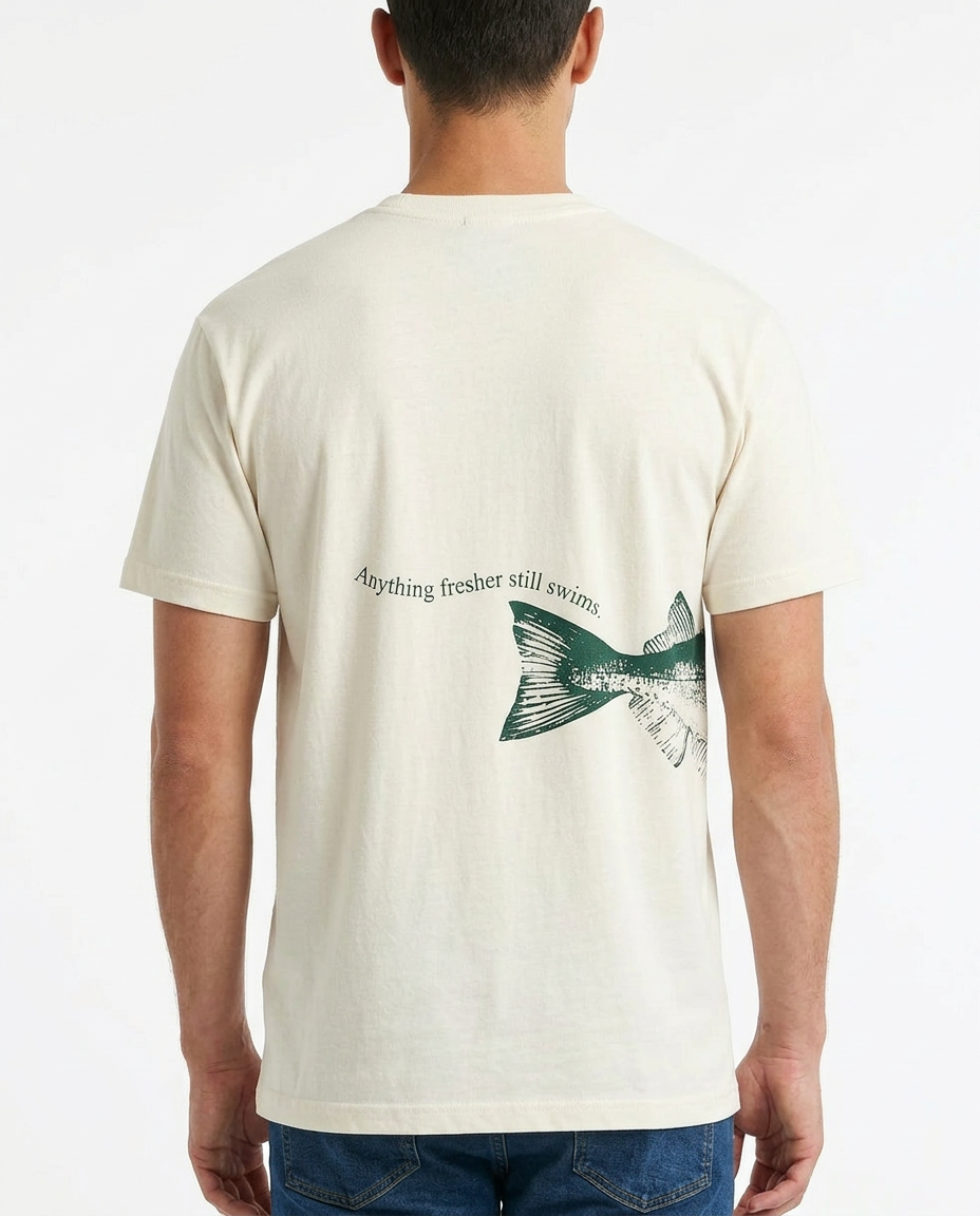 Short Sleeved Wraparound Fish T-Shirt