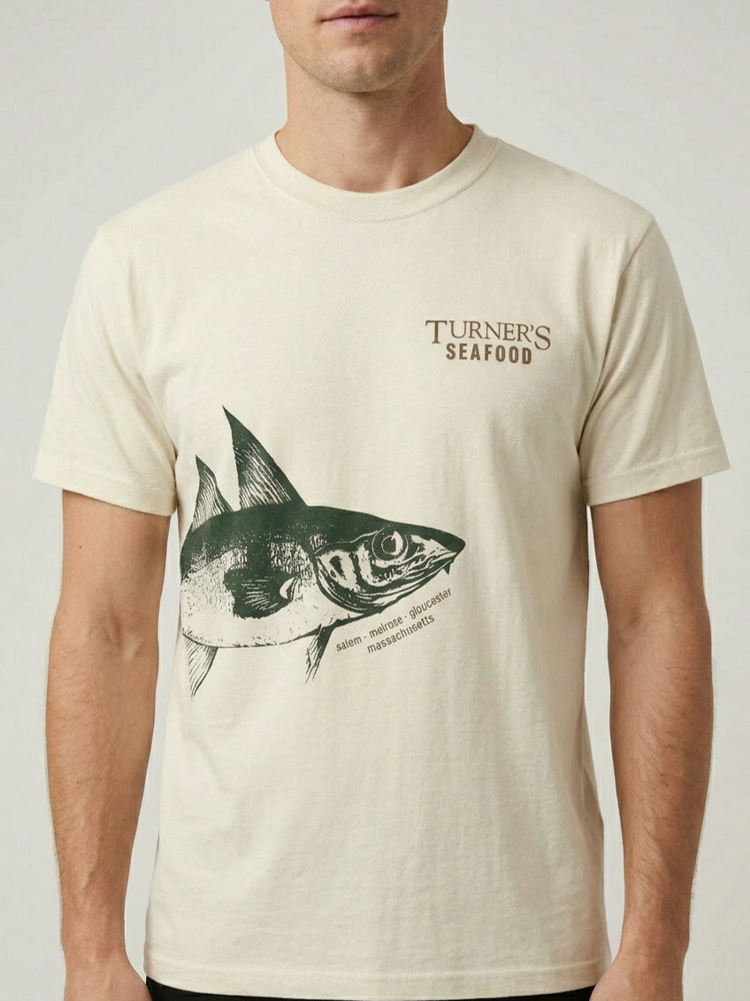 Short Sleeved Wraparound Fish T-Shirt